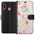 Miniatyrbilde 1 av 3: Samsung Galaxy A20e Lommeboketui Blomster