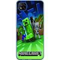Pikkukuva 1 / 3: Xiaomi Redmi 9C NFC Läpinäkyvä kuori Minecraft Creeper mobilskal i klassisk grön pixelstil
