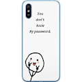 Miniatyrbild 1 av 3: Xiaomi Redmi 9AT Genomskinligt Skal You Don’t Know My Password – edgy textmotiv med attityd