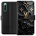Pikkukuva 1 / 3: Sony Xperia 10 IV Lompakkokotelo Louis Vuitton Tumma tila Suunnittelu Musta Ylellisyys Tyyli Muoti Suosittu Graafinen Kuvio Muotisymboli Luksusbrändi