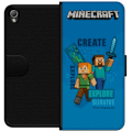 Miniatyrbillede 1 af 3: Sony Xperia Z3 Tegnebogsetui Minecraft Huler