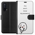 Miniatyrbild 1 av 3: OnePlus Nord CE 5G Plånboksfodral You Don’t Know My Password – edgy textmotiv med attityd
