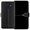 Miniatyrbillede 1 af 3: Samsung Galaxy A6 (2018) Tegnebogsetui Minimalistiske fugle sort