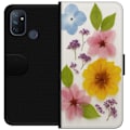 Miniatyrbillede 1 af 3: OnePlus Nord N100 Tegnebogsetui Pressede blomster