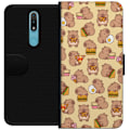 Pikkukuva 1 / 3: Nokia 2.4 Lompakkokotelo Kawaii capybara puhelinkotelo useilla söpöillä hahmoilla