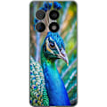 Pikkukuva 1 / 3: OnePlus 10 Pro Läpinäkyvä kuori Pavun Sulat Värikäs Design Lintuaihe Eksoottinen Graafinen Suunnittelu Luonto Ylellinen Koristelu