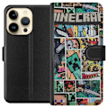 Miniatyrbilde 1 av 3: Apple iPhone 15 Pro Lommeboketui Minecraft Kunsthåndverk