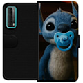 Pikkukuva 1 / 3: Huawei P smart 2021 Lompakkokotelo Stitch & Napp - vauvateema söpöllä hahmolla