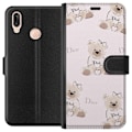 Miniatyrbillede 1 af 3: Huawei P20 lite Tegnebogsetui Teddy Dior Vibes - luksuriøs bamse i modetil