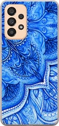 Kompatibelt Mobilskal till Samsung Galaxy A33 5G Blå paisley blå