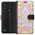 Miniatyrbilde 1 av 3: Motorola Moto E6i Lommeboketui Kawaii Capybara Galaxy Søt Ani