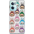 Miniatyrbillede 1 af 3: OnePlus Nord CE 2 5G Gennemsigtig cover Labubu Macaron Monster - Nuttet Samlefigur med Stil