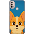Pikkukuva 1 / 3: Motorola Moto E40 Läpinäkyvä kuori Hello Corgi
