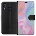 Pikkukuva 1 / 3: Samsung Galaxy A40 Lompakkokotelo Pastellimarmori