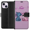 Miniatyrbillede 1 af 3: Apple iPhone 15 Plus Tegnebogsetui Lilo & Stitch – Angel Edition