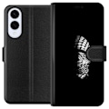 Miniatyrbillede 1 af 3: Samsung Galaxy S25 Edge Tegnebogsetui Keffiyeh-mønster - klassisk sort-hvid palæstinensisk tørklæde med kulturel betydning