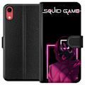 Miniatyrbillede 1 af 3: Apple iPhone XR Tegnebogsetui Squid Game Tema Populær Serie Motiv Grafisk Ikonisk Design Asiatisk Popkultur Spænding Drama