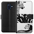 Miniatyrbillede 1 af 3: Samsung Galaxy A6 (2018) Tegnebogsetui Leopard Faces