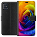 Miniatyrbillede 1 af 3: Samsung Galaxy A51 Tegnebogsetui Regnbue Rose