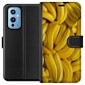 Miniatyrbild 1 av 3: OnePlus 9 Plånboksfodral Banana Pattern – lekfullt mönster med gula bananer