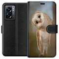 Miniatyrbillede 1 af 3: OnePlus Nord N300 Tegnebogsetui Ugle Nysgerrig Blik Fuglemotiv Skov Natur Grafisk Design Populært Motiv Dyr Tema Dekoration