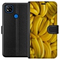 Miniatyrbillede 1 af 3: Xiaomi Redmi 9C Tegnebogsetui Banan mønster