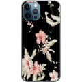 Kompatibelt Mobilskal till Apple iPhone 12 Pro Floral Pattern Black