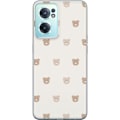 Pikkukuva 1 / 3: OnePlus Nord CE 2 5G Läpinäkyvä kuori Teddy-tausta - söpö