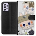 Miniatyrbillede 1 af 3: Samsung Galaxy A52s 5G Tegnebogsetui Labubu Minimal Mood - Enkel og stilren monsterdesign
