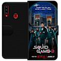 Pikkukuva 1 / 3: Samsung Galaxy A20s Lompakkokotelo Squid Game Kausi 3 TV-sarjan hahmot Suositut TV-sarja Motiivit Ikoni Jännitys Draama Aasialainen suunnittelu Trend