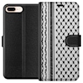 Miniatyrbillede 1 af 3: Apple iPhone 7 Plus Tegnebogsetui Palæstinensisk mønster - inspireret af traditionel stil keffiyeh-stof