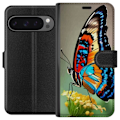 Miniatyrbillede 1 af 3: Google Pixel 9 Pro XL Tegnebogsetui Sommerfugl Natur Sommer Motiv Vinger Farverig Design Populær Dekoration Grafisk Eksotisk Tema