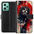 Pikkukuva 1 / 3: Xiaomi Redmi Note 12 Lompakkokotelo Jeesus ristillä - kristillinen aihe vahvalla symboliikalla uskosta ja toivosta
