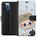 Pikkukuva 1 / 3: Apple iPhone 12 Pro Lompakkokotelo Labubu hattuineen - Pop Mart -hahmo Mr. Butcher retrotyylillä ja luonteella