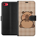 Miniatyrbillede 1 af 3: Apple iPhone 8 Tegnebogsetui Mobilskal kawaii capybara flera figurer japansk stil
