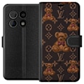 Miniatyrbillede 1 af 3: OnePlus 10 Pro Tegnebogsetui Louis Vuitton Teddybjørn Mønster Luksus Mode Design Populært Motiv Mode Trend Luksuriøse Accessories