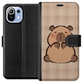 Miniatyrbilde 1 av 3: Xiaomi Mi 11 Lite Lommeboketui Mobilskal kawaii capybara flera figurer japansk stil