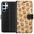 Miniatyrbillede 1 af 3: Samsung Galaxy S24 Ultra Tegnebogsetui Kawaii capybara mobilcover med flere søde figurer