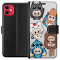 Pikkukuva 1 / 3: Apple iPhone 11 Lompakkokotelo Labubu hahmokokoelma - Pop Mart Labubu The Monsters väriluulisessa muotoilussa