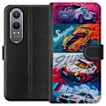Pikkukuva 1 / 3: OnePlus Nord CE4 Lite Lompakkokotelo Nopeat Autot - Piirretty