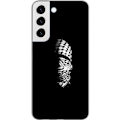 Pikkukuva 1 / 3: Samsung Galaxy S22+ 5G Läpinäkyvä kuori Keffiyeh-kuviointi - klassinen palestiinalainen mustavalkoinen shaali, jolla on kulttuurinen merkitys