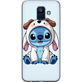 Pikkukuva 1 / 3: Samsung Galaxy A6 (2018) Läpinäkyvä kuori Stitch Koirapuku Lilo & Stitch Disney Hauska Design Sininen Avaruusolento Sarjakuva Hahmo Suosittu Lapsil