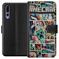 Pikkukuva 1 / 3: Huawei P20 Pro Lompakkokotelo Minecraft Taide