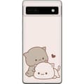 Kompatibel Mobilcover til Google Pixel 6a Kawaii Søde Katte