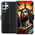 Pikkukuva 1 / 3: Samsung Galaxy S24 Ultra Lompakkokotelo Jeesus ja Kortti - usk
