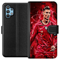 Miniatyrbild 1 av 3: Samsung Galaxy A32 5G Plånboksfodral Ronaldo Skills – CR7 Design för Äkta Supporters