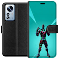 Miniatyrbillede 1 af 3: Xiaomi 12 Pro Tegnebogsetui sort ridder fortnite