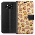 Miniatyrbillede 1 af 3: Xiaomi Poco X3 NFC Tegnebogsetui Kawaii capybara mobilcover med flere søde figurer