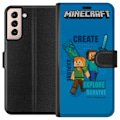 Pikkukuva 1 / 3: Samsung Galaxy S21 Lompakkokotelo Minecraft Luolastot