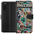 Miniatyrbilde 1 av 3: Sony Xperia 10 II Lommeboketui Minecraft Kunsthåndverk